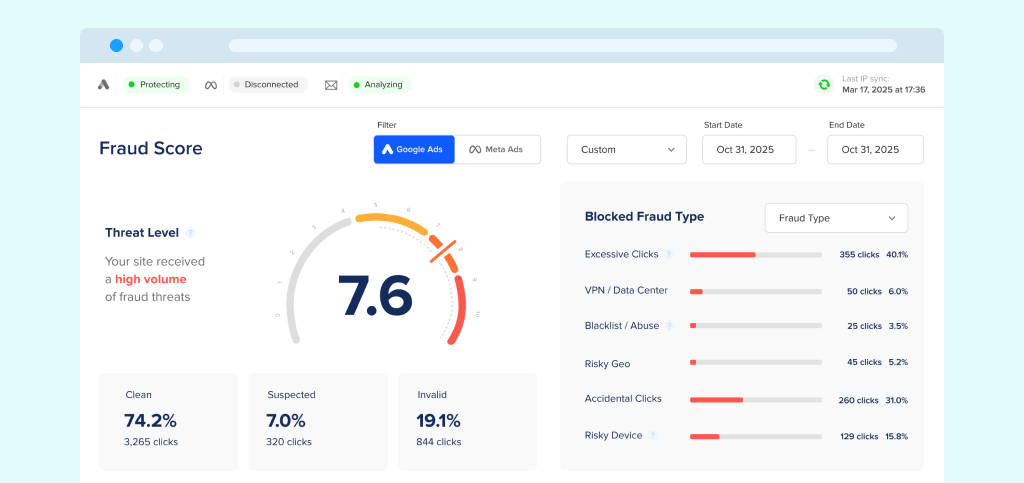 device spoofing - fraud blocker