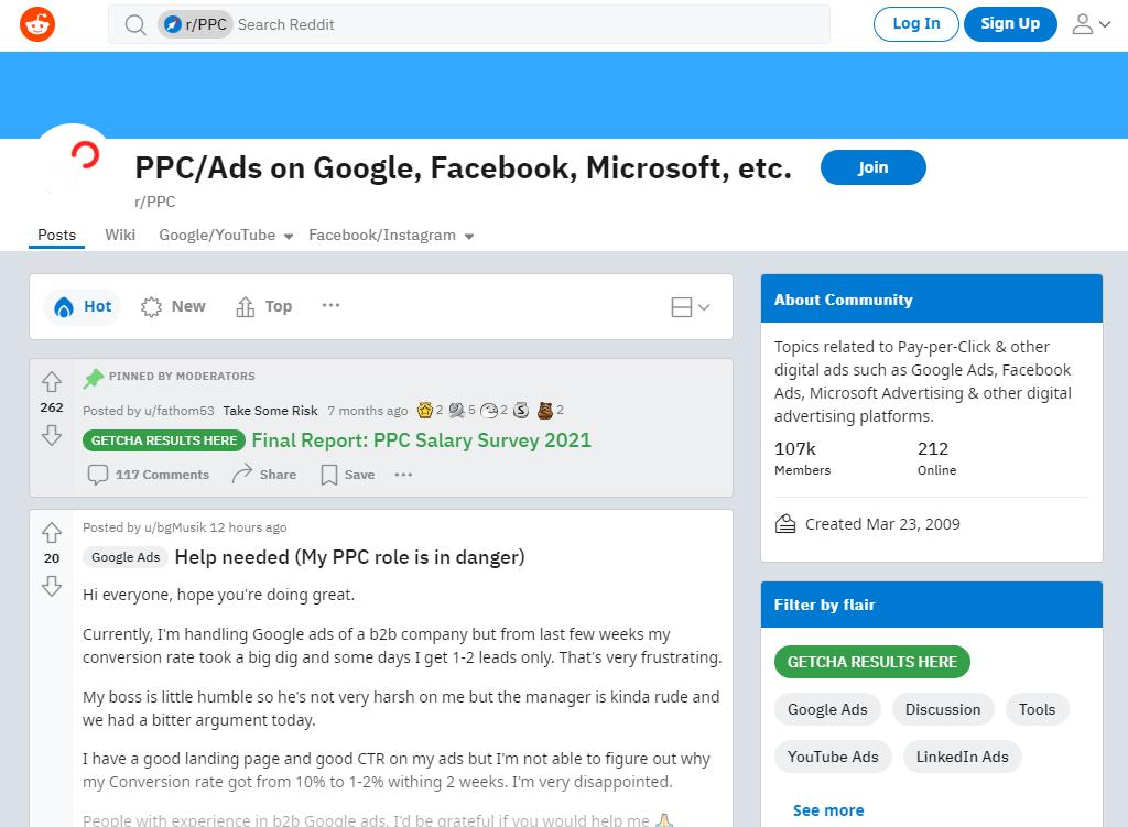 best ppc blog - reddit ppc