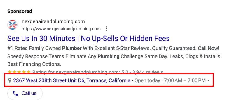 location extension google ads