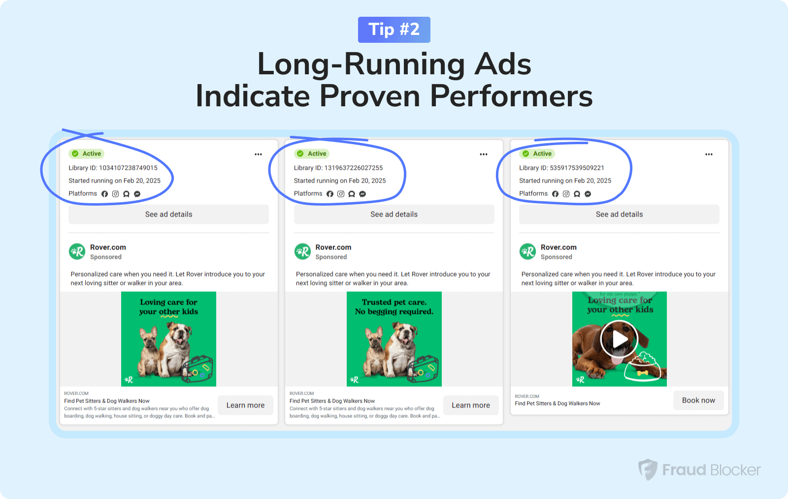 facebook ads library tip - long-running ads