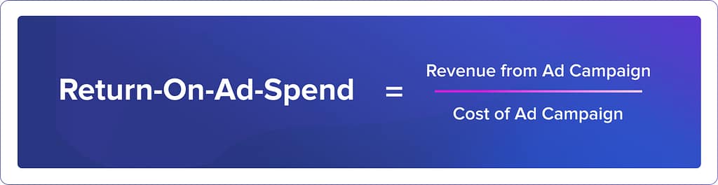 how to calculate return on ad spend ROAS