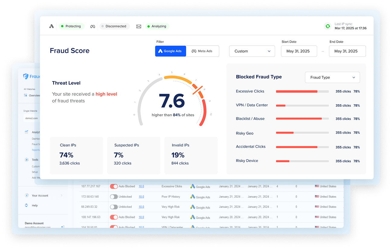 real time click fraud prevention - fraud blocker