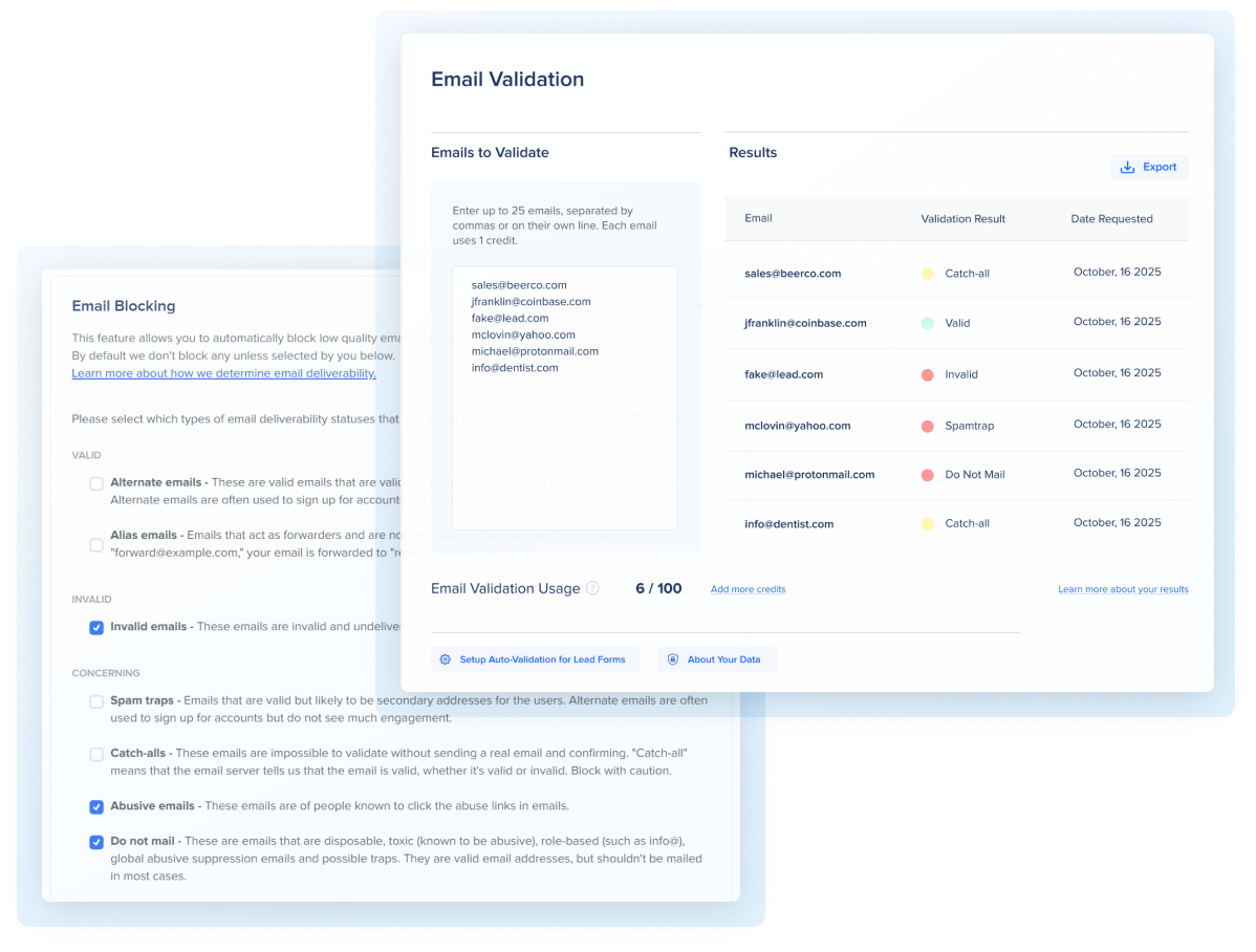Email Spam Protection - fraud blocker