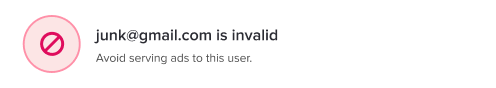 email verification - invalid