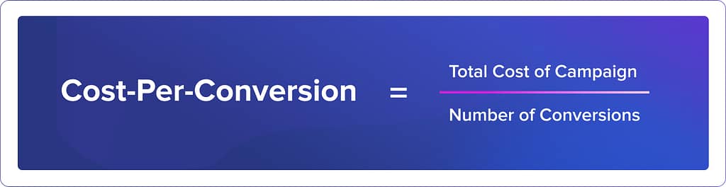 how to calculate cost-per-conversion