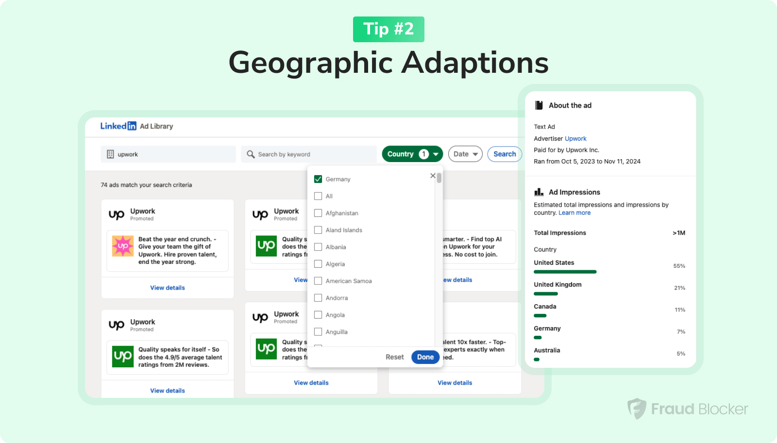 analyze competitor ads and how they change ad content across borders