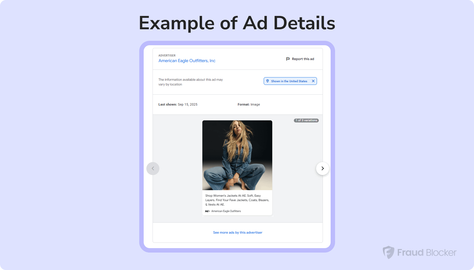 google ads transparency center - ad details