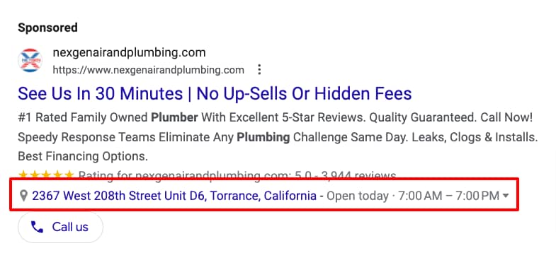 location extension google ads