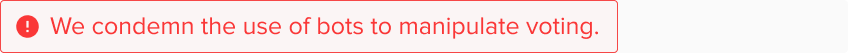 how to make a votebot warning
