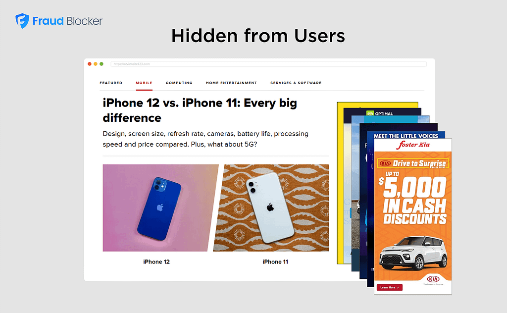 ad stacking example - hidden