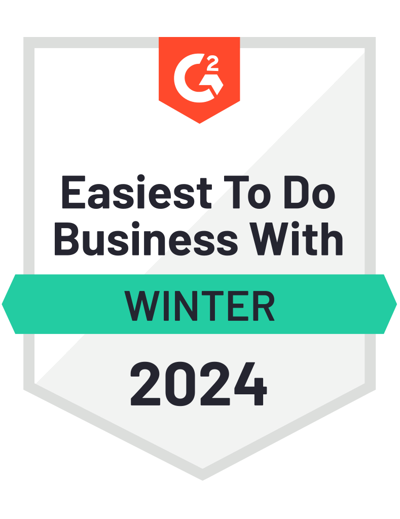 g2 award easiest to do business with winter 2024