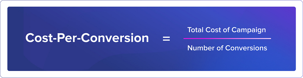 how to calculate cost-per-conversion