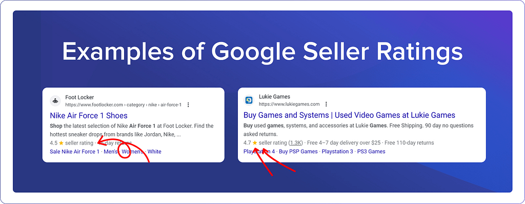 what are google seller ratings