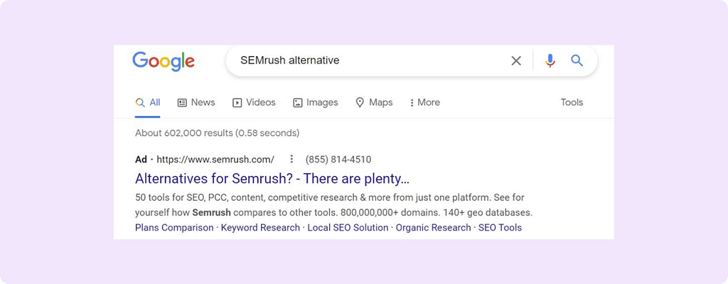 good google ad copy - example 8