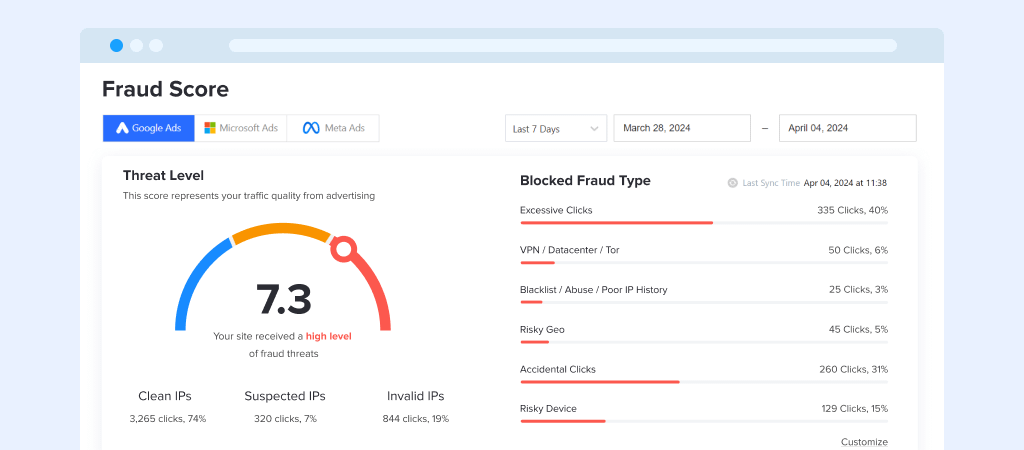 stop competitors clicking your ads with Fraud Blocker
