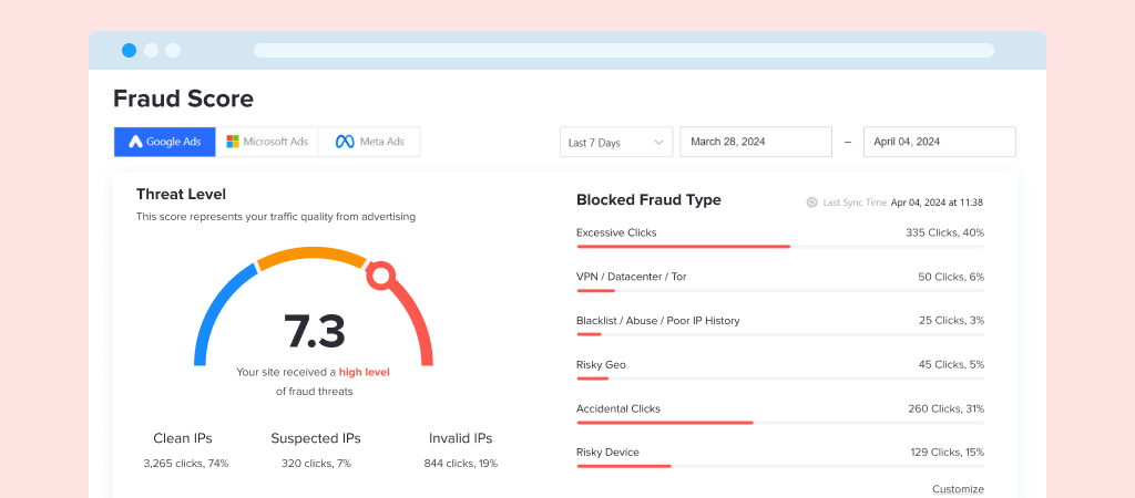 prevent fake clicks with fraud blocker