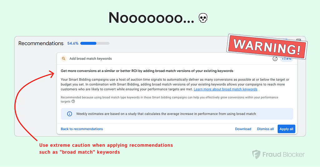 google ads 2025 tips and strategies avoid auto recommendations