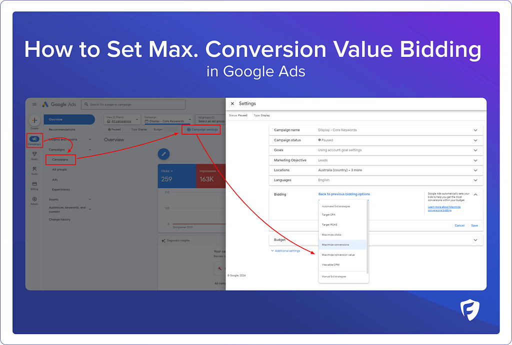 How to set up Maximize Conversion Value bidding in Google
