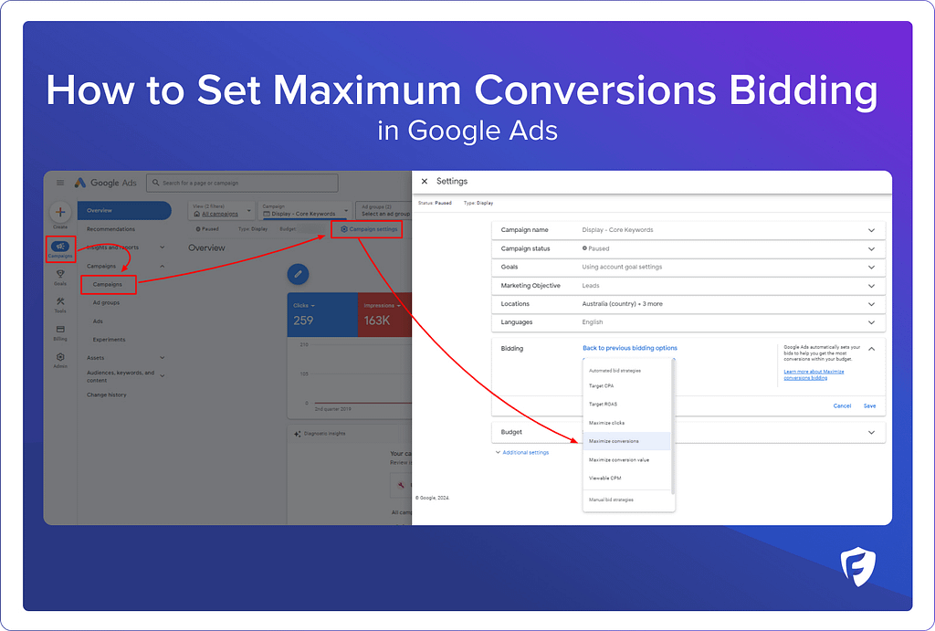 How to set up Maximize Conversion bidding in Google