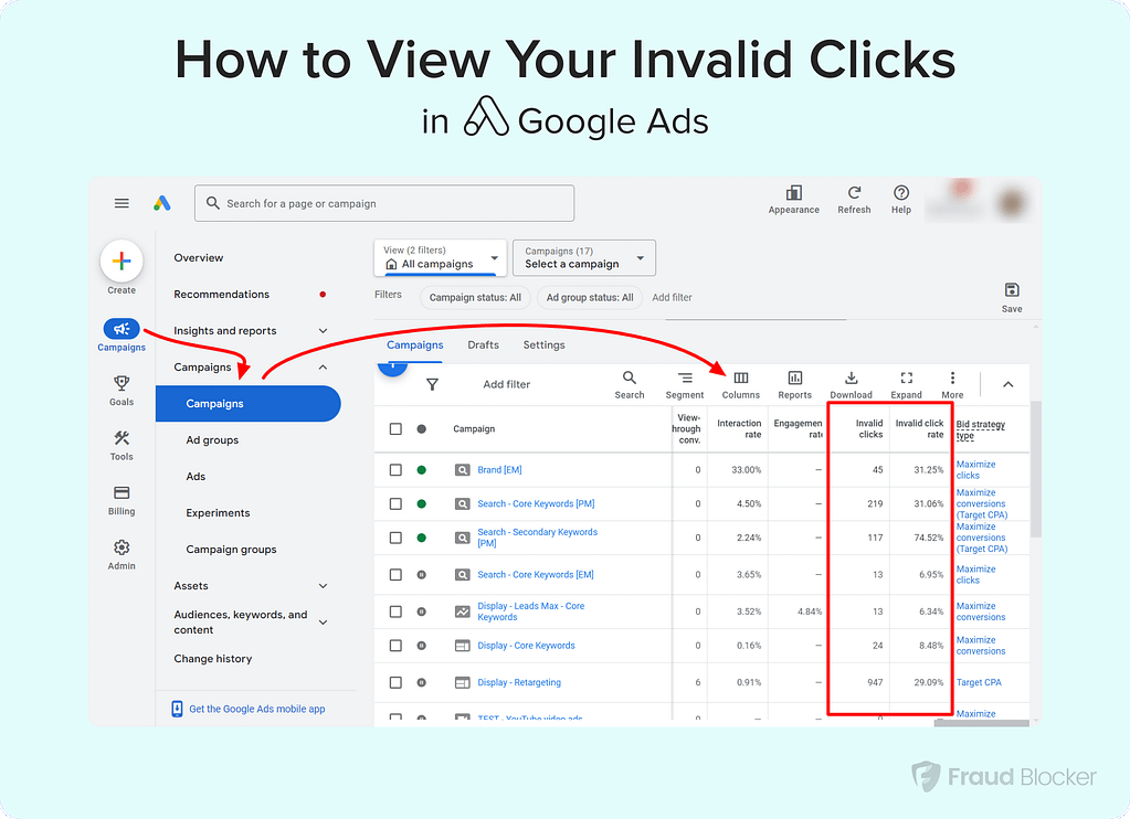 how to view click fraud in google ads