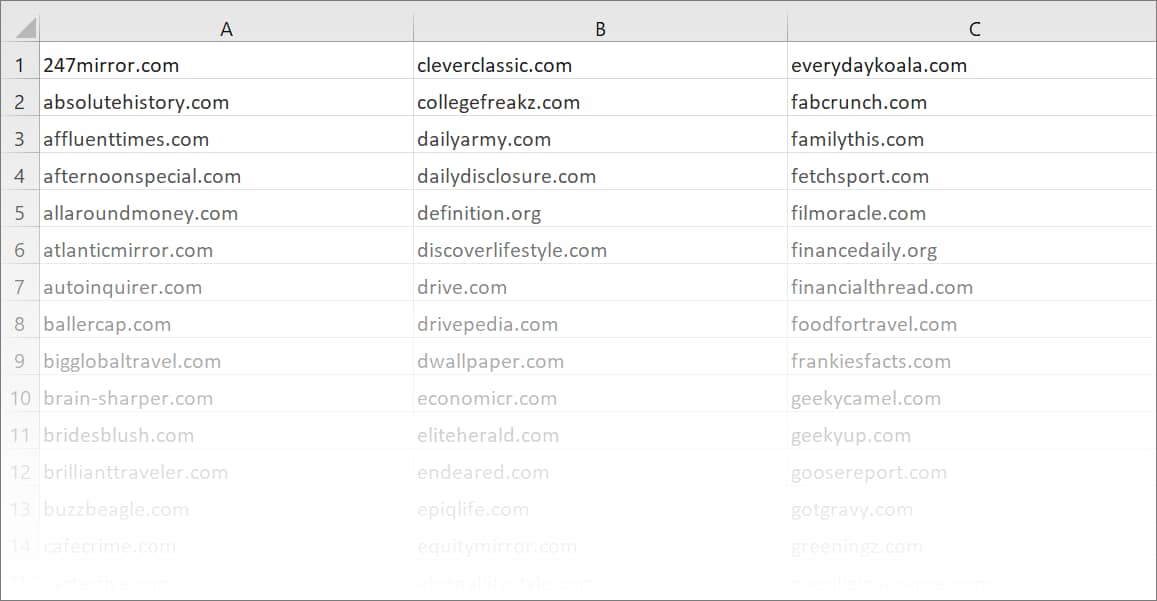 made for advertising mfa exclusion list