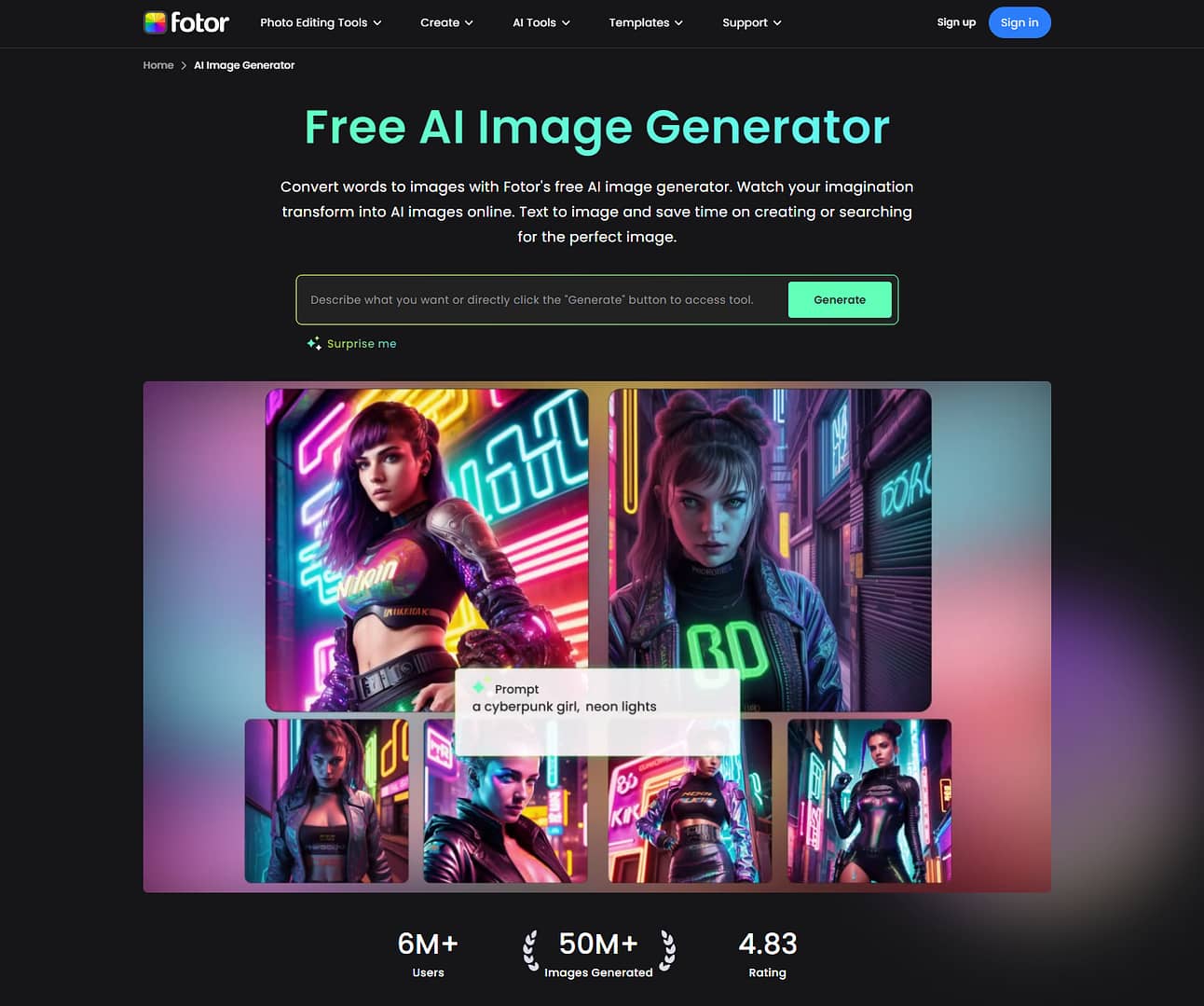 top AI marketing tools fotor