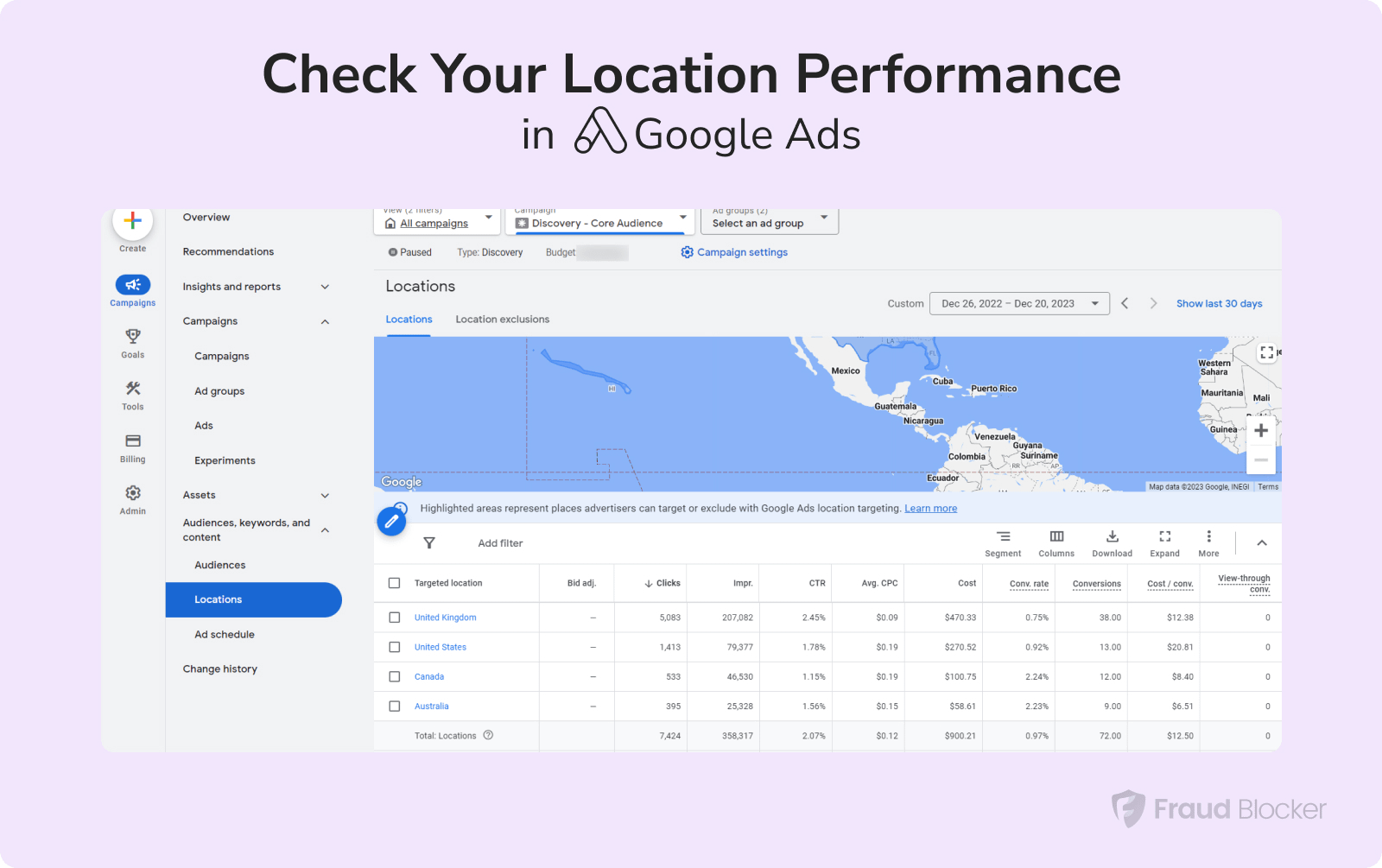save money - check your location performance
