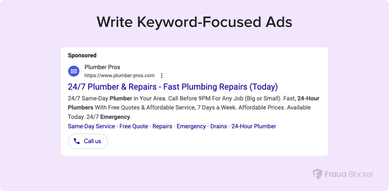 save money - write keyword-focused ads