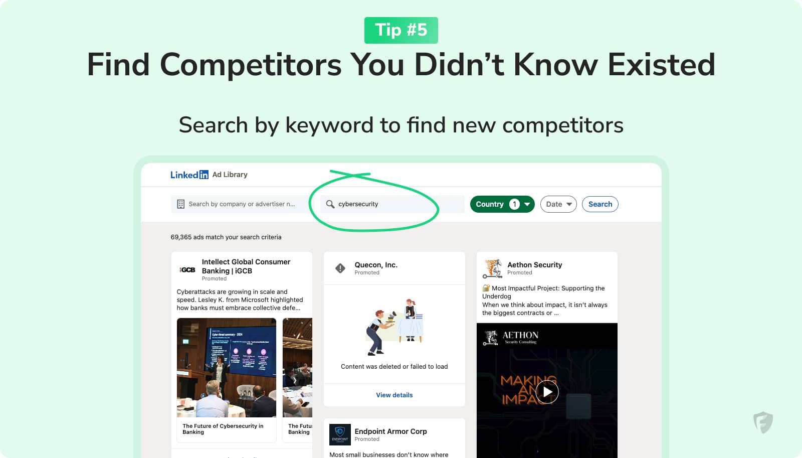 use competitor ads to find new players in your industry