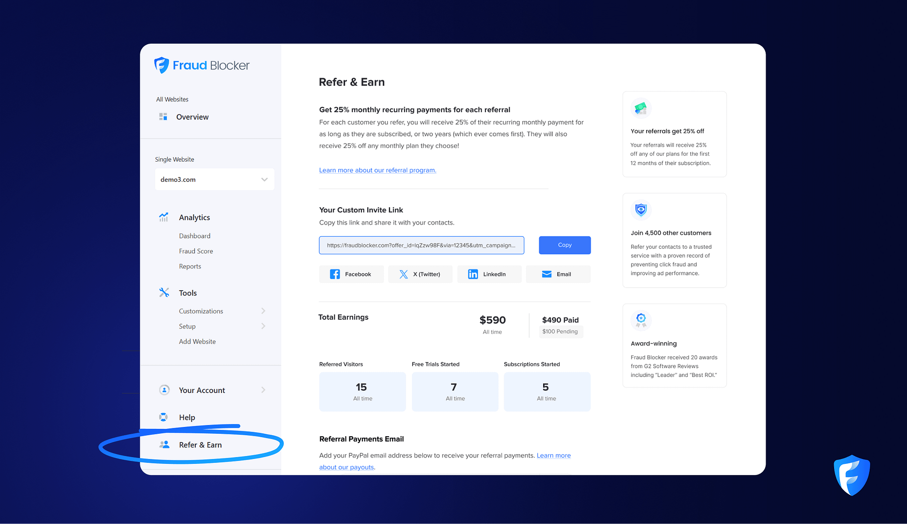 Refer and Earn Program