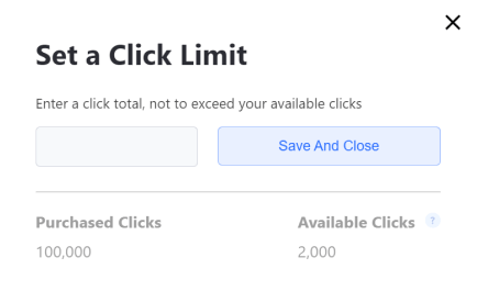 agency click limits