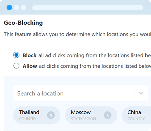 Location Blocking Feature