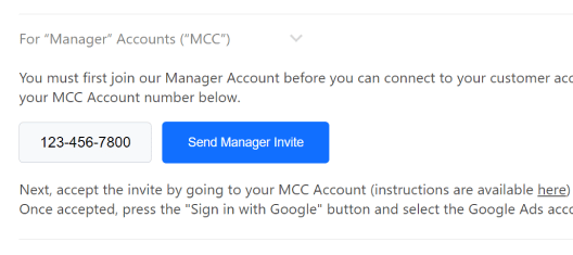 connect mcc accounts - fraud blocker