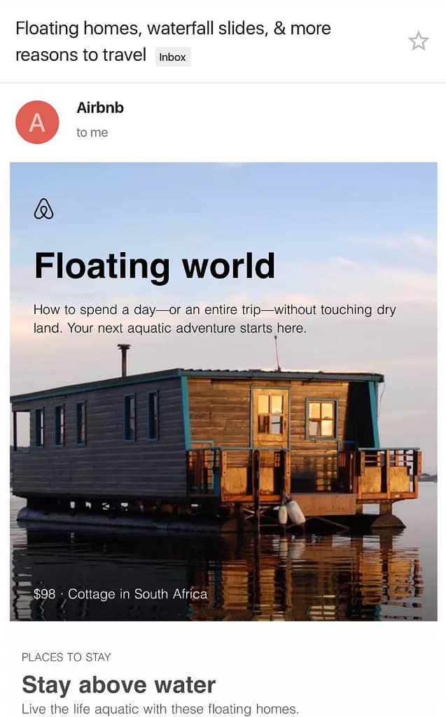 Airbnb ad floating world 2017 controversial ads