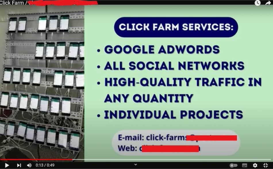 small click farm example click fraud
